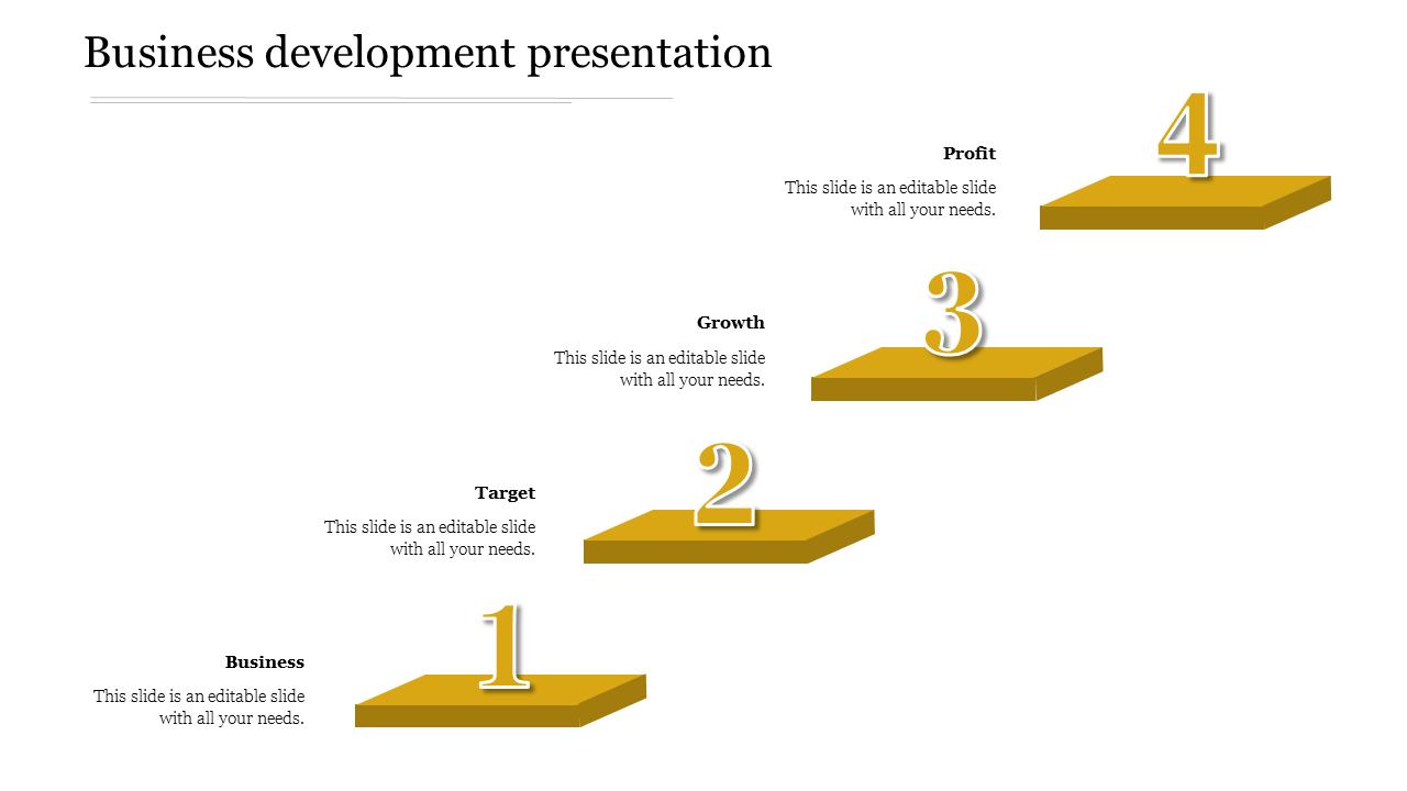 business development presentation-Yellow
